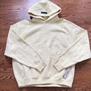 Fear of God Essentials Light Yellow Hoodie